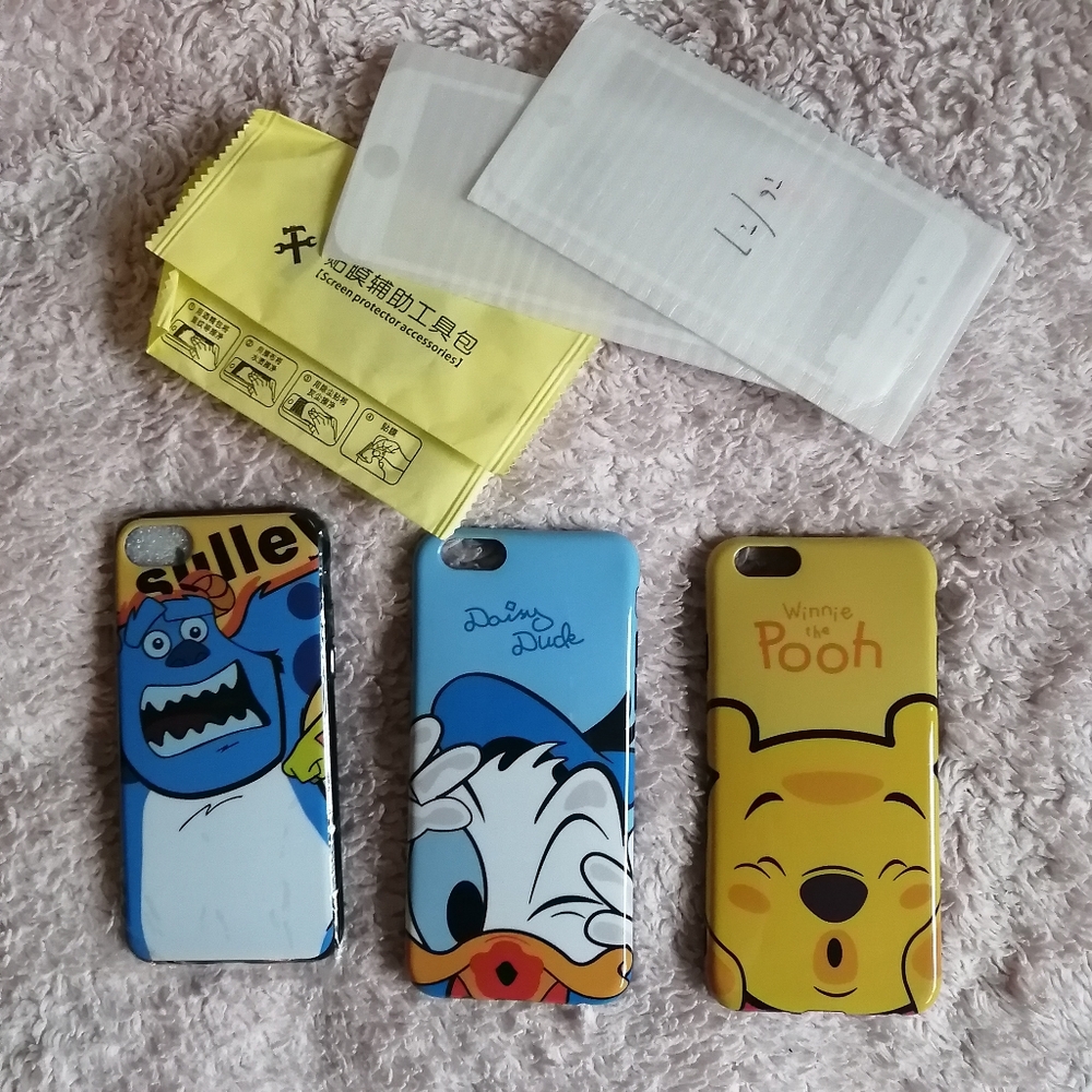 3 Apple iPhone 6 6s case and 2 screen protector